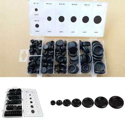 170 Pcs Black Rubber Grommet Electrical Wiring Gasket For Cylinder Valve Pump • $18.78