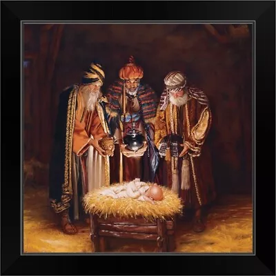 Wise Men Still Seek Him Black Framed Wall Art Print Christmas Home Decor • $64.99