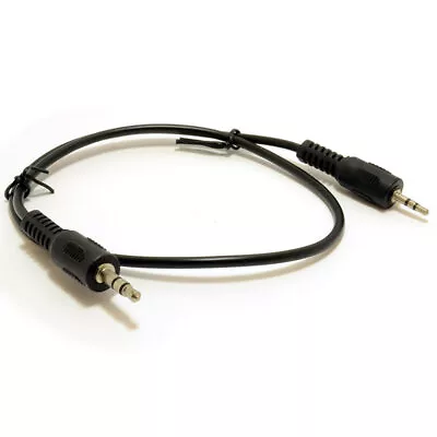 0.5m 2.5mm Stereo Jack To 3.5mm Jack Cable Lead 50cm SHORT • £2.55