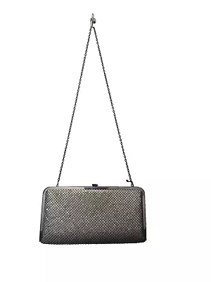 OLGA BERG Chain Mail Shoulder Bag Framed Clutch Bag Chain Strap NWT • £21.49