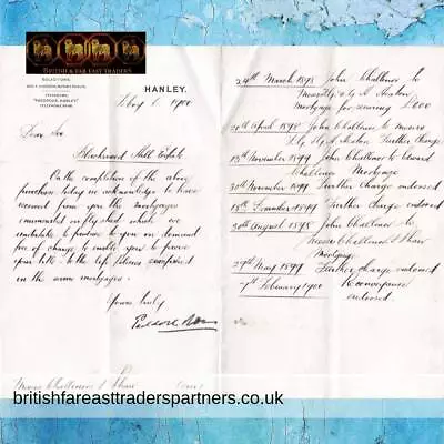 £47.99 • Buy ANTIQUE 1900 PADDOCK & SONS SOLICITORS BLACKWOOD HILL ESTATE Handwritten LETTER
