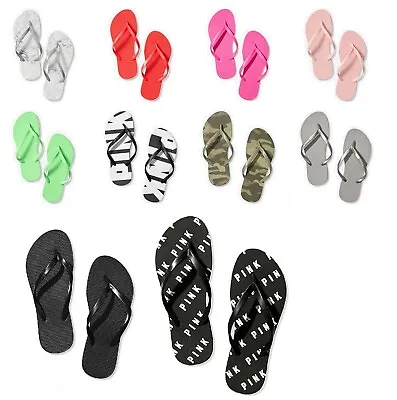Victoria's Secret Pink Beach Flip Flops S-L (Choose Your Color)  • $18.95