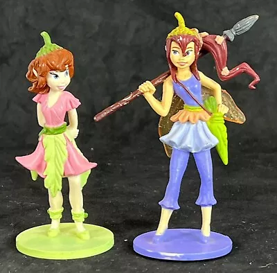 Lot Of 2 Disney Tinkerbell Plastic Fairy Cake Topper Figures - 10cm • $10