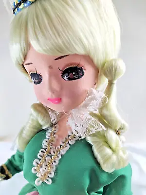 Vintage 70's Bradley - Stocking Doll - Large Eye Doll - France 42cm App.  Korea • $49.99