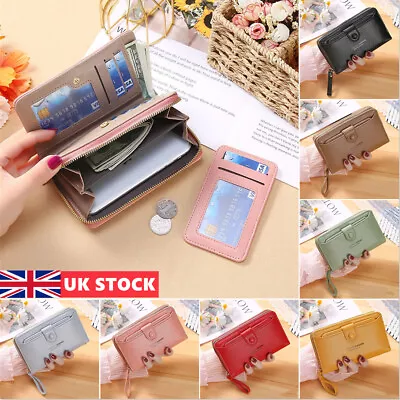 Women Short Small Money Purse Wallet Ladies Leather Folding Coin Card Holder UK • £3.99