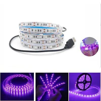 DC5V USB 5050 LED Strip Lights UV Purple 395nm Ultraviolet Flexible Tape Lamp AU • $12.99