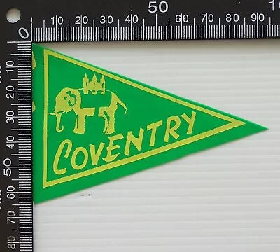 Small Vintage Coventry Uk Souvenir Vinyl Pennant Wall Flag • $4.25