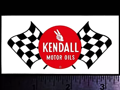 KENDALL Racing Oil Flags - Original Vintage 1960's 70's Racing Decal/Sticker • $5.50