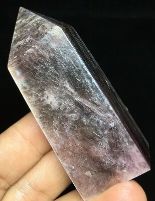 66g  Rare Raw Natural Transparent Purple Mica Reiki Point Healing  Z54 • $0.01