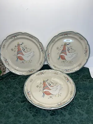 International Tableworks MARMALADE 8868 Salad Plates Geese 7.5” Vtg Set Of 3 • $13.25