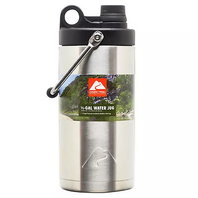Ozark Trail Double-wall Vacuum-sealed Stainless Steel 1/2 Gallon Water Jug • $22.46