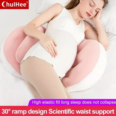 Soft Pregnancy Body Pillow - Support For Back Hips And Legs - Maternity Pillow • $18.99