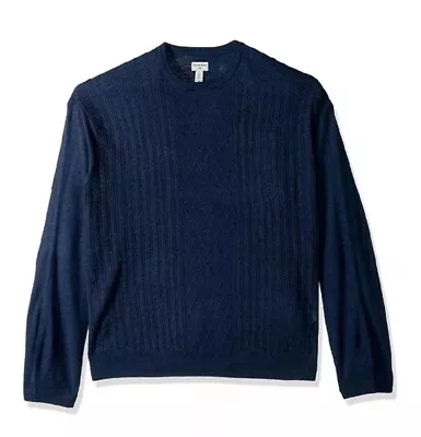 Dockers Men's Big&Tall Crewneck Soft Acrylic Sweater Pembroke Marl 2XLT • $24.99