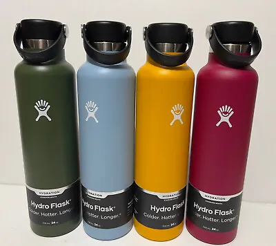 Hydro Flask Vacuum Insulated Stainless Steel Water Bottle 24oz Seagrass Flex • $25