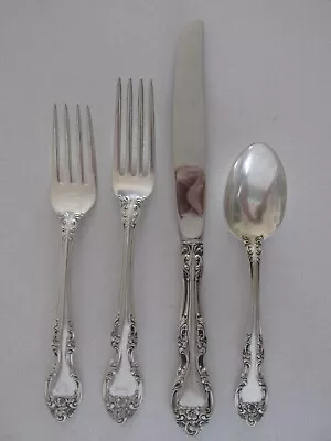 $152.99 • Buy Vintage 1948 Gorham Sterling Silver 4-Piece Place Setting....Melrose Pattern