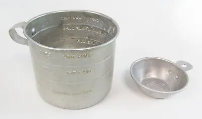 Vintage Lot Of Aluminum Measuring Cups  - 2 Cup & 1/4 Cup • $12.99