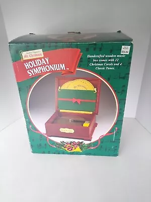 Mr Christmas Wooden Music Box - Musical Symphonium W 16 Platter Discs Holiday • $59.99