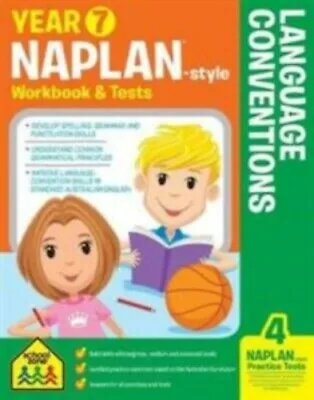 YEAR 7 Naplan-Style LANGUAGE CONVENTIONS Workbook & Tests + FREE SHIPPING • $14