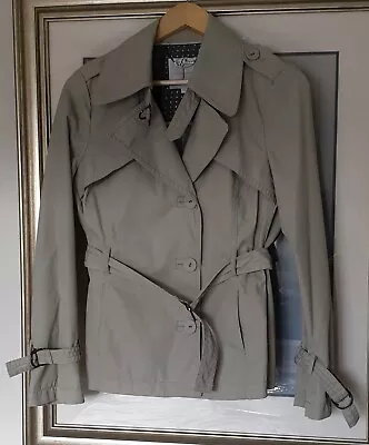 Womens Jasper Conran Natural Mac Style Jacket Size 12 • £2