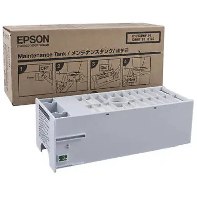Genuine Epson Pro 11880 4000 C12c890191 Maintenance Tank Ink Printer Box Clean • $69.91