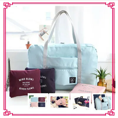 £4.99 • Buy UK Folding Shoulder Shopping Handbag Shopper Reusable  Beach Storage Travel Bag