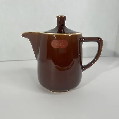 Vintage Melitta Germany Brown Ceramic Personal Tea Coffee Pot No Drip Spout ~ 5  • $12.75