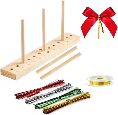 Bow Maker Bow Maker For Ribbon Wooden Wreath Bow Maker Tools For Creating Gift  • $12.23