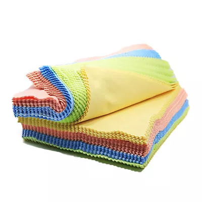 25/50/100 Microfiber Cleaning Cloth For Glasses Lens Camera Phone Screen Tablet • £4.59