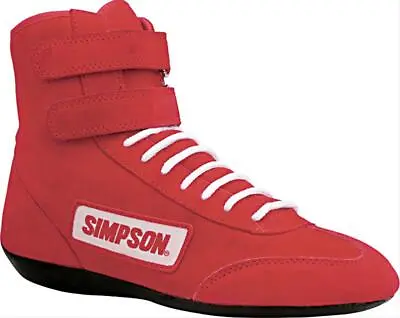 Simpson 28120R High Top Racing Shoes Adult Size 12 Red • $34.29