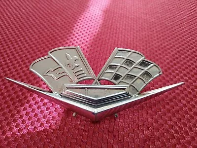 1960s 1970s - Chevy Corvette Flag Emblem Badge Trim Original Vintage OEM #379200 • $18.95