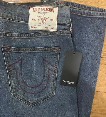 True Religion Ricky SN Relaxed Straight Men's Jeans Medium Relaxing Wash 36 X 30 • $65.99