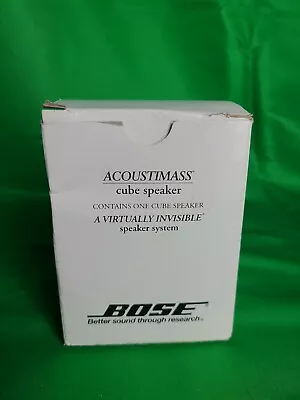 One Bose Acoustimass Cube Speaker Black • $27.99