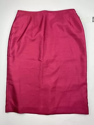 Suit Studio Pencil Skirt Size 4 Bright Pink New With Tags Lined  • $16.88