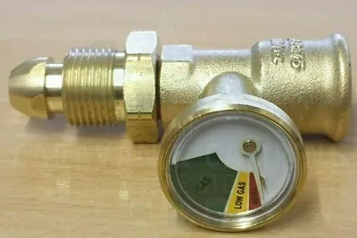 HiLo Propane Gas Excess Flow Leak Indicator Gauge- Propane Screw-In Fitting • £21.95