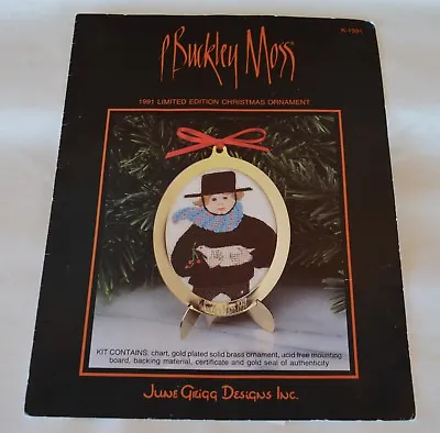 1991 LTD Ed Cross Stitch P Buckley Moss CHRISTMAS Ornament Kit Boy Holding Dove • $7.99