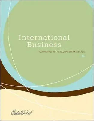 £10.99 • Buy International Business By Hill, Charles W. L. Hardback Book The Cheap Fast Free