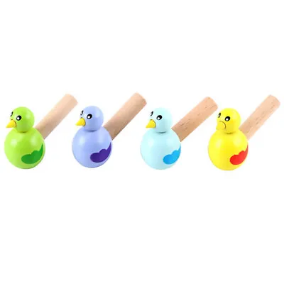 4PCS Wood Whistle Whistles For Kids Water Warbler Whistle Wood Musical Toy Bird • $8.33
