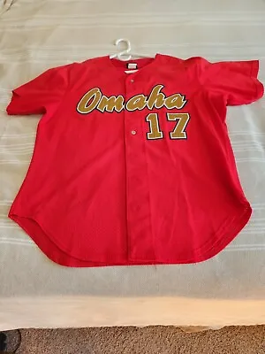 Omaha Golden Spikes AAA Minor League Game Used Jersey • $110