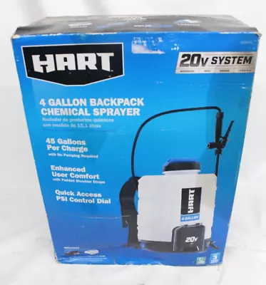 HART HGSP041 20V 4 Gallon Chemical Sprayer Kit - White Sealed • $129.99