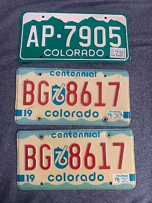 License Plate Lot  Colorado COLLECTOR PLATES MAN CAVE GARAGE Centennial • $9.99