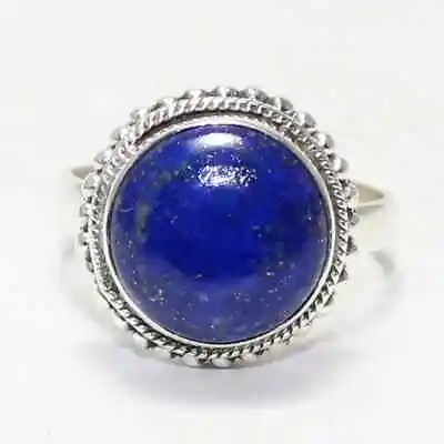 Lapis Lazuli Ring 925 Sterling Silver Blue Gemstone Gift Item All Size MO5310 • $12.17