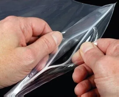 Grip Seal Bags Clear Poly Plastic Resealable Zip Lock Baggies • £1.59