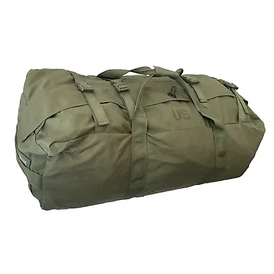 USGI Military Improved Duffel Travel Flight Sea Bag Green 8465-01-604-6541 EXC • $35.99