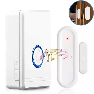 Door Open Alert Wireless Entry Chime Magnetic Sensor 600FT 5 Volume Level Store • $19.82