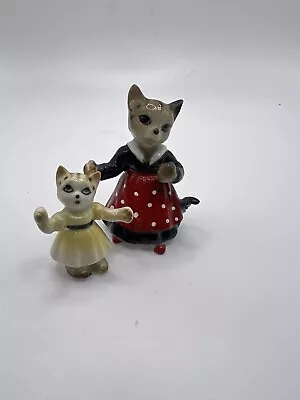 Vintage Bone China Miniature Cat Set • $14.99