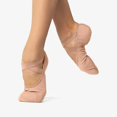 Dance  Shoes SoDanca SD16-Sand Sand 10 Ballet Stretch Canvas Lyrical Canvas Spli • $24.30