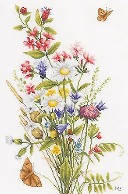 Cross Stitch Kit ~ Lanarte / Marjolein Bastin Field Flowers #PN-0155693 • $54.99