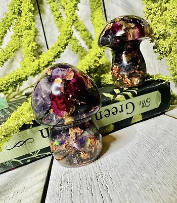 Mushroom Resin Figurine Fungi Woodland Accessories • $9