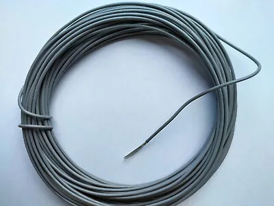 Stranded Core Hook Up 16/0.2mm 1000V PVC OD 1.4mm Equipment Wire 10m Grey • £2.90