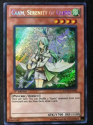 Caam Serenity Of Gusto HA05-EN041 1st ED Secret Yugioh • $5.17